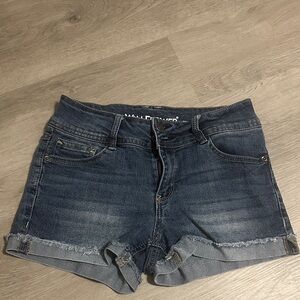 Wallflower Women's Dark Blue Jean Shorts